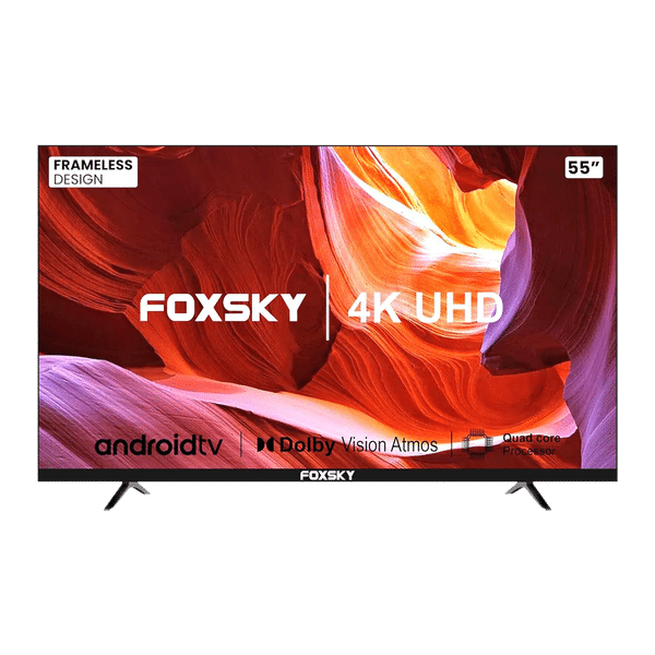 Foxsky 140 cm (55 inch) 4K Ultra HD LED Smart Android TV with Google Assistant (2021 model)_1
