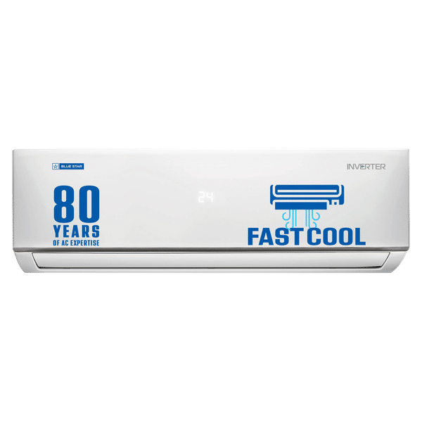 Blue Star 4 in 1 Convertible 1.5 Ton 4 Star Inverter Split AC with Turbo Cooling (2023 Model, Copper Condenser, Dust Filter, IA418DNU, White)_1