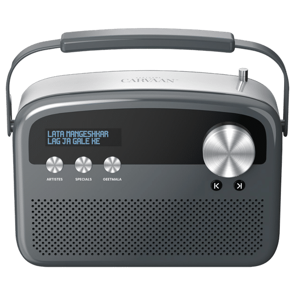 SAREGAMA Carvaan Lite 20 Watts Portable Bluetooth Speaker (5 Hours Playtime, SCL 190, Graphite Grey)_1