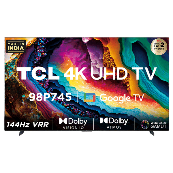 TCL P745 249 cm (98 inch) 4K Ultra HD LED Google TV with Dolby Vision and Dolby Atmos (2023 model)_1