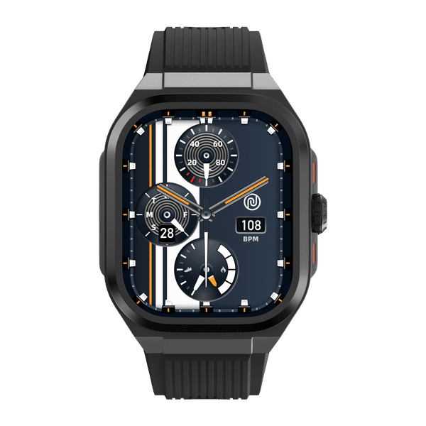 noise ColorFit Thrill Smartwatch with Bluetooth Calling (50.8mm, 1.5ATM Water Resistant, Jet Black Strap)_1