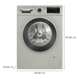 BOSCH 9 kg Fully Automatic Front Load Washing Machine (Series 8, WGA1440XIN, Multiple Water Protection, Silver Inox)_3