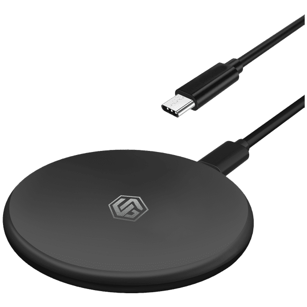 UNIGEN Unipad 200 15W Wireless Charger for Smartphones and Earbuds (Qi Certified, Safe Charging, Black)_1