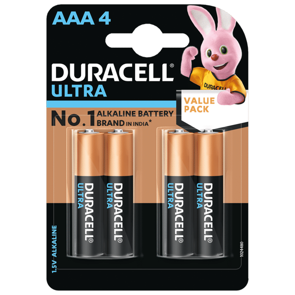 DURACELL Ultra Alkaline AAA Battery For Camera (Pack of 4)_1