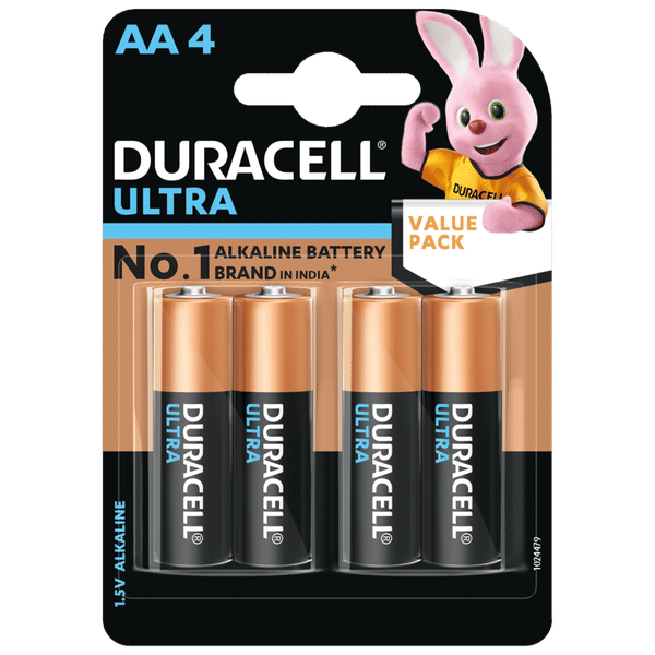 DURACELL Ultra Alkaline AA Battery For Camera (Pack of 4)_1