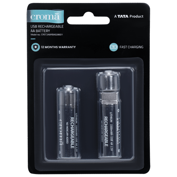 Croma AA Rechargeable Battery (Pack of 2)_1