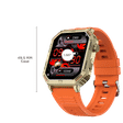 FIRE-BOLTT Commando Smartwatch with Bluetooth Calling (49.5mm AMOLED Display, IP68 Water Resistant, Orange Strap)_3