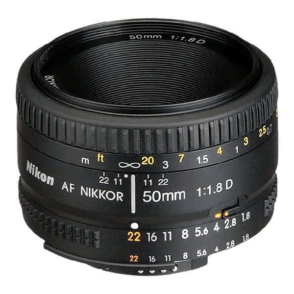 Nikon AF NIKKOR 50mm f/1.8 - f/22 Standard Prime Lens for Nikon F Mount (Manual Aperture Control)_1