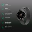 noise NoiseFit Diva Smartwatch with Bluetooth Calling (27.9mm AMOLED Display, Black Link Strap)_2