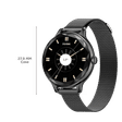 noise NoiseFit Diva Smartwatch with Bluetooth Calling (27.9mm AMOLED Display, Black Link Strap)_3