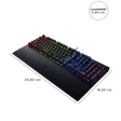 RAZER BlackWidow V3 Wired Gaming Keyboard with Backlit Keys (Ergonomic Wrist Rest, Black)_3