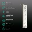 PHILIPS 10 Amps 4 Sockets Power Multiplier (1.2 Meters, Child Safety Shutter, CHP2442W/94, White)_2