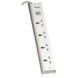 PHILIPS 10 Amps 4 Sockets Power Multiplier (1.2 Meters, Child Safety Shutter, CHP2442W/94, White)_1