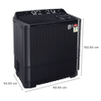 LG 11.5 kg 5 Star Semi Automatic Washing Machine with Roller Jet Pulsator (P115ASKAZ.ABMQEIL, Middle Black)_3