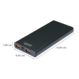 Croma 10000 mAh 22.5W Fast Charging Power Bank (2 Type A, 1 PD Type C & 1 Micro USB Port, Aluminium Casing, Apple Compatible, Black)_2