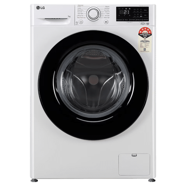 LG 7 kg 5 Star Inverter Fully Automatic Front Load Washing Machine (FHV1207Z2W, In-built Heater, White)_1