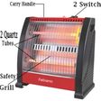 Fabiano 800 Watts Quartz Halogen Room Heater (Over Heat Protection, FAB-MAC-022, Black and Red)_4