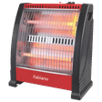 Fabiano 800 Watts Quartz Halogen Room Heater (Over Heat Protection, FAB-MAC-022, Black and Red)_1
