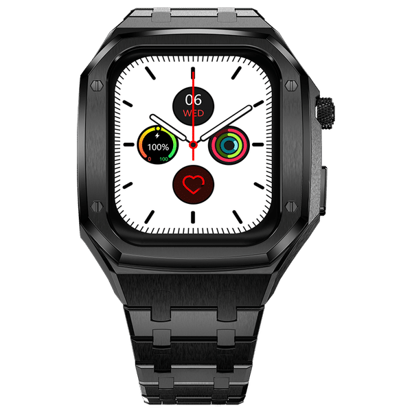 FIRE-BOLTT Elemento Smartwatch with Bluetooth Calling (49.5mm Always On Display, IP68 Water Resistant, Black Strap)_1