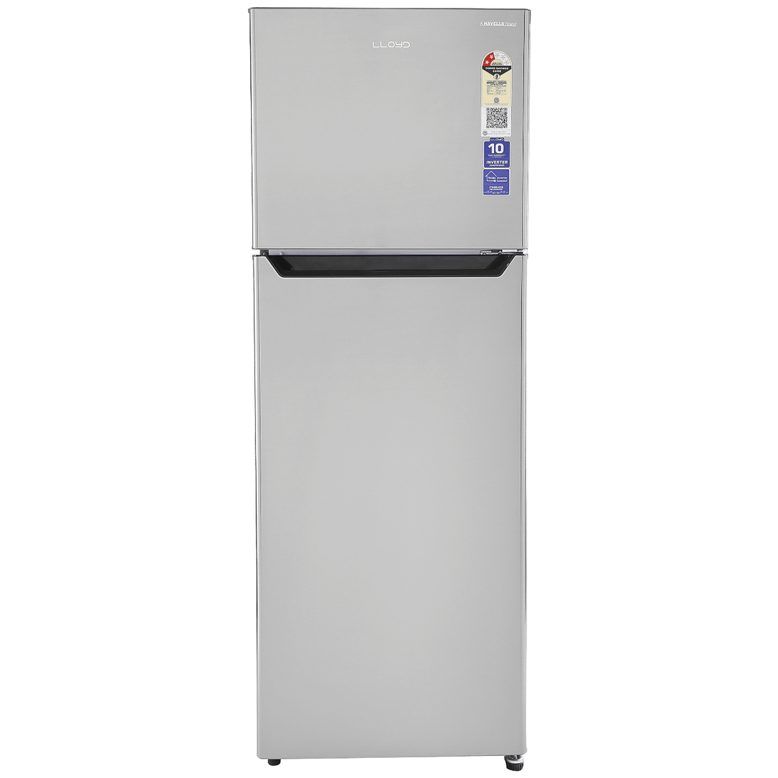 LLOYD 280 Litres 2 Star Frost Free Double Door Refrigerator with Ten Vent Technology (GLFF312AGST1GC, Graphite Steel)