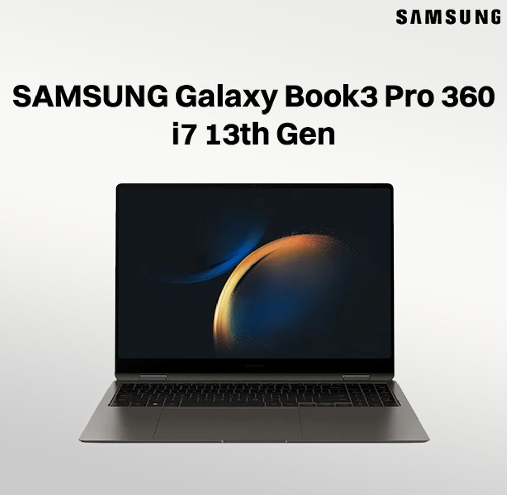 Buy Samsung Galaxy Book3 Pro 360 Intel Evo Core i7 13th Gen (16 inch, 16GB,  512GB, Windows 11 Home, MS Office 2021, Intel Iris Xe, 3K WQXGA Plus 2x  Dynamic AMOLED Display