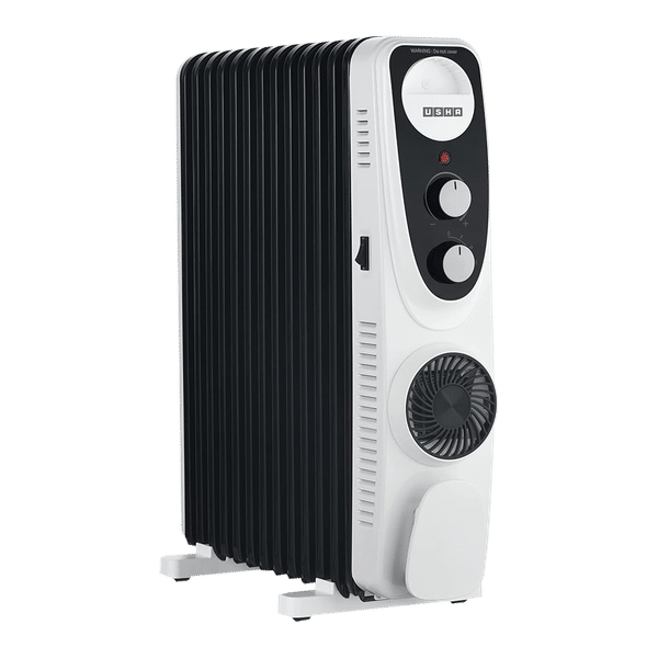 USHA 2500 Watts PTC Oil Filled Room Heater (Overheat Protection, 4213F, Black)_1
