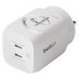 belkin D100 Mickey 65W Type C 2-Port Fast Charger (Adapter Only, Integrated GaN Technology, White)_1