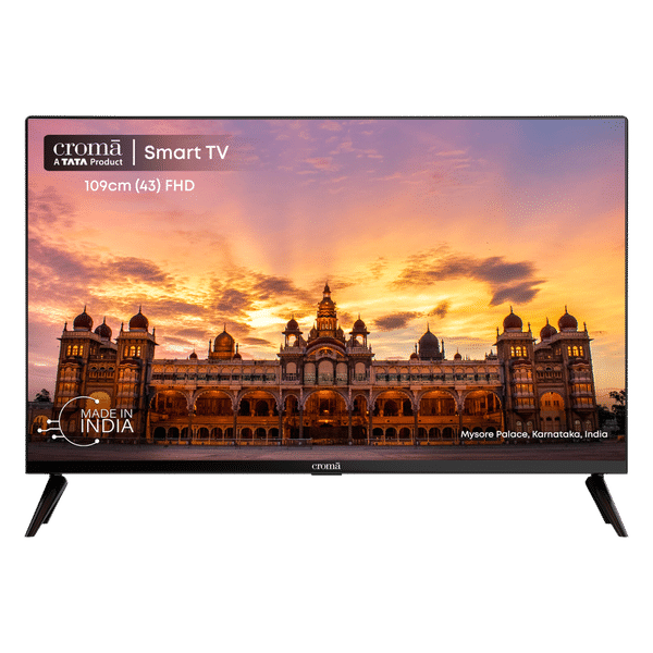 Croma 109 cm (43 inch) Full HD LED Smart TV with Bezel Less Display (2023 model)_1
