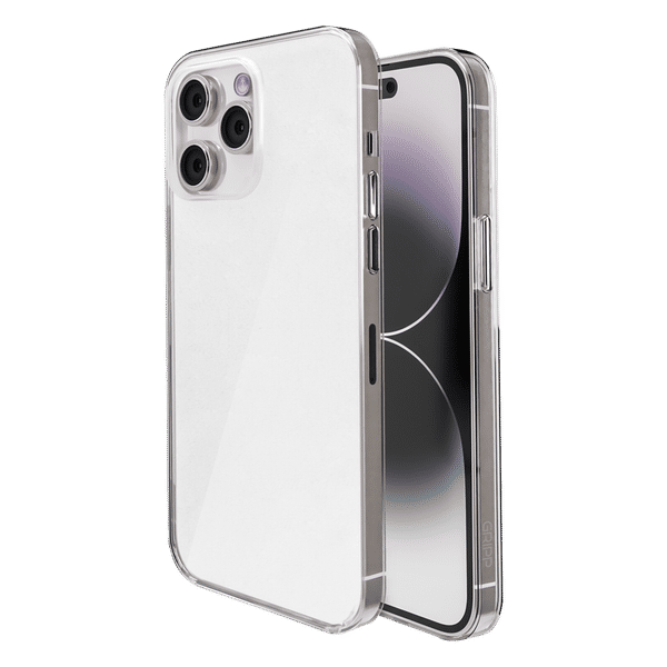 GRIPP Ice Frost Hard TPU & Polycarbonate Back Cover for Apple iPhone 15 Pro Max (Anti Bacterial Technology, Clear)_1
