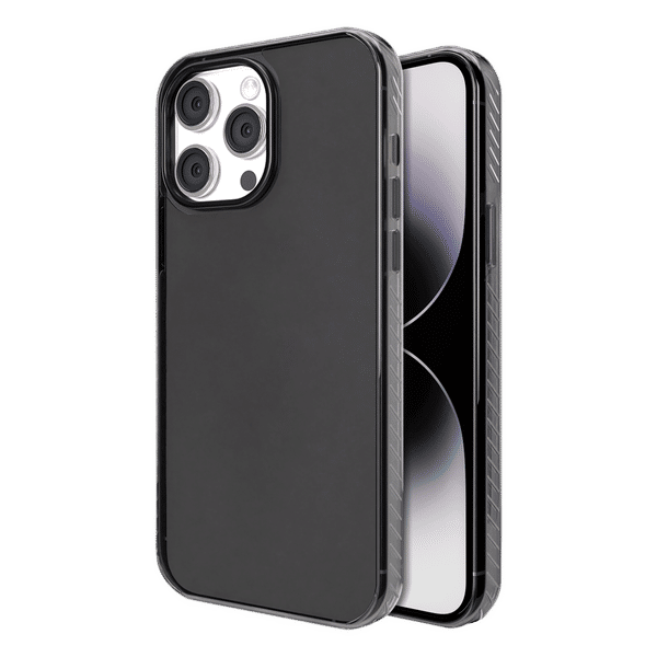 GRIPP Combat Hard TPU & Polycarbonate Back Cover for Apple iPhone 15 Pro (Anti Bacterial Technology, Smoke)_1