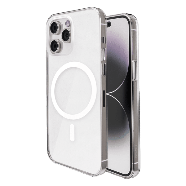 GRIPP Ice Frost Hard TPU & Polycarbonate Back Cover for Apple iPhone 15 Pro Max (MagSafe Compatible, Clear)_1