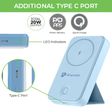 ultraprolink Juice Up Mag 10000 mAh 20W Fast Charging Power Bank (1 Type C Ports, Wireless Charging, Blue)_4