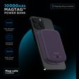 urbn UPR150 10000 mAh 15W Fast Charging Power Bank (1 Type C Ports, Mag Safe, Purple)_2