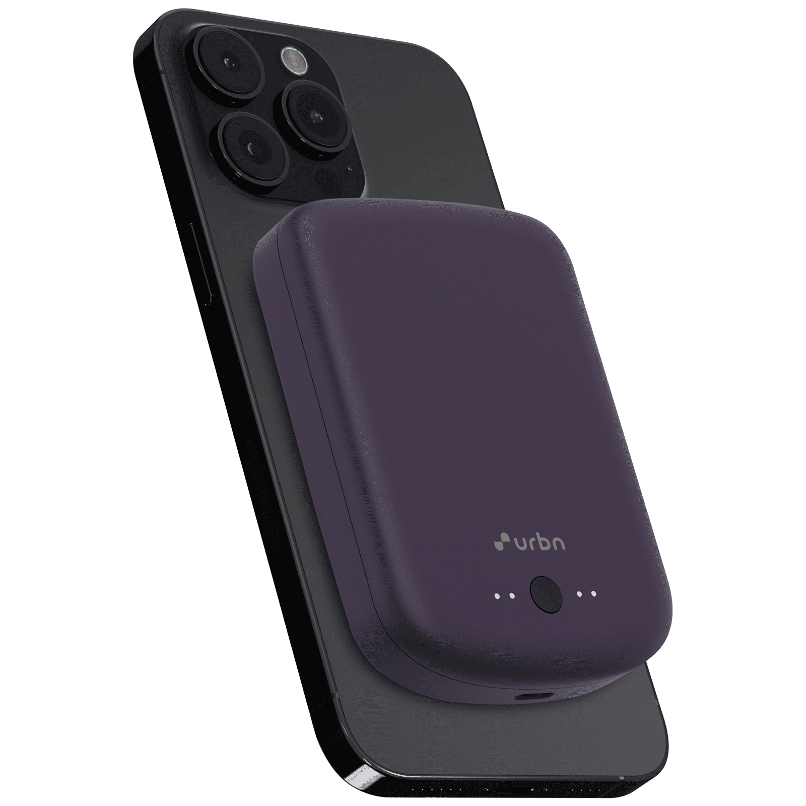 urbn UPR150 10000 mAh 15W Fast Charging Power Bank (1 Type C Ports, Mag Safe, Purple)