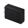 SAMSUNG 65W Type A & Type C 3-Port Fast Charger (Adapter Only, Short Circuit Control, Black)_3