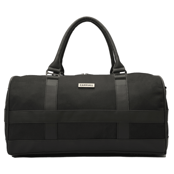 Carriall Poise Durable Fabric Duffle Bag (Water-Resistant, CADBPOS01, Black)_1