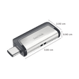 SanDisk Ultra 128 GB USB 3.1 (Type-C) OTG Drive (SDDDC2-128G-I35, Silver/Black)_2