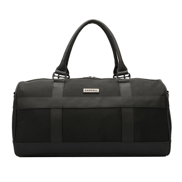 Carriall Eclat Water Resistant Fabric Duffle Bag (Detachable Strap, CADBECS01, Black)_1