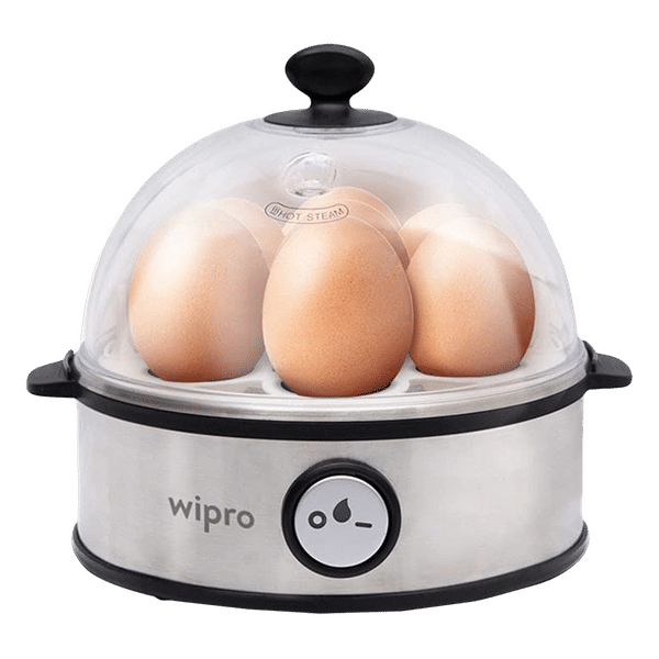 wipro Vesta 7 Egg Electric Egg Boiler with 3 Boil Modes (White)_1
