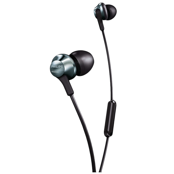PHILIPS PRO6105BK/00 In-Ear Wired Earphones with Mic (Black)_1