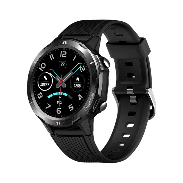 PORTRONICS Kronos Alpha Smartwatch with Fitness Tracker (33mm TFT-LCD Display, 5ATM Waterproof, Black)_1