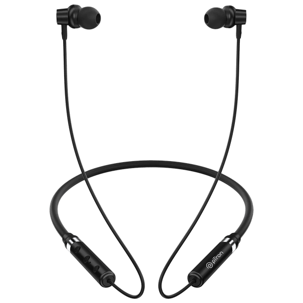 pTron InTunes Magic 140318713 Neckband with Passive Noise Cancellation (IPX4 Water Resistant, 10mm Drivers, Black)_1