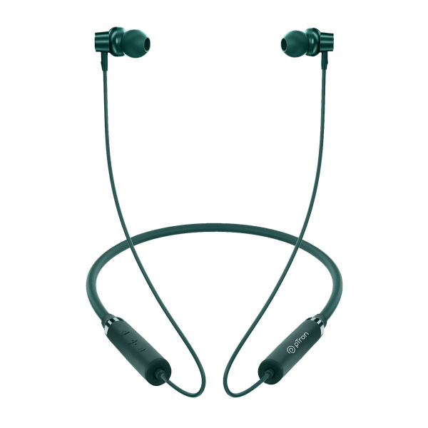 pTron InTunes Magic Neckband with Passive Noise Cancellation (IPX4 Water Resistant, 18 Hours Playtime, Green)_1