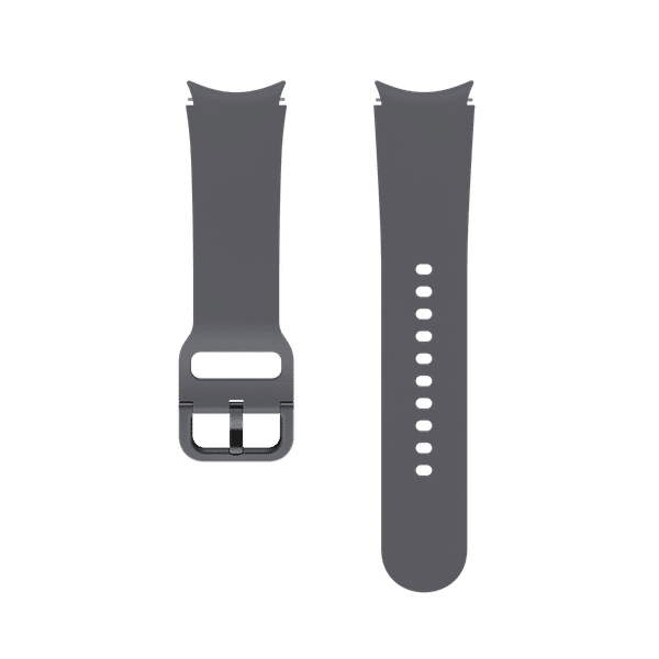 SAMSUNG Fluoroelastomer Sport Band for SAMSUNG Galaxy Watch4, Watch4 Classic, Watch5 & Watch5 Pro (S / M) (Sweat Resistant, Graphite)_1