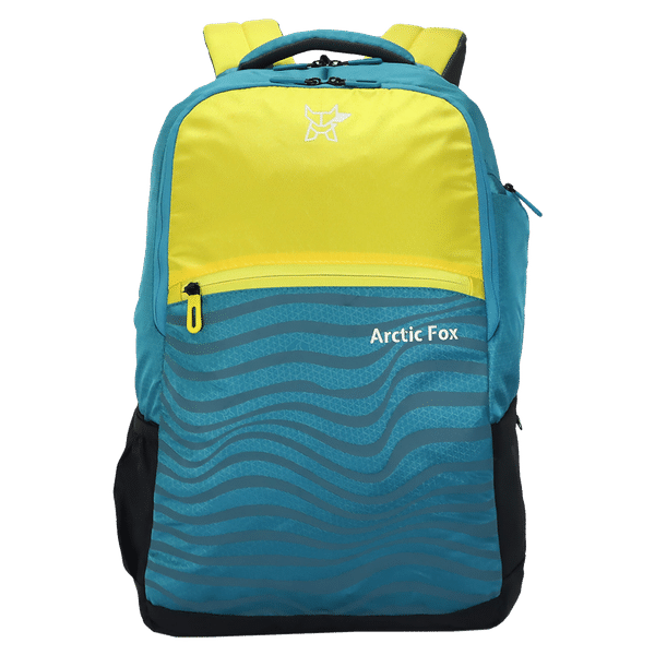 Arctic Fox Drift 32 Litres PU Coated Polyester Backpack (2 Spacious Compartments, FTEBPKVYLON065032, Vibrant Yellow)_1