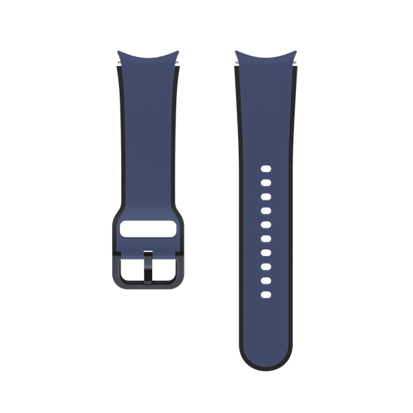 SAMSUNG Fluoroelastomer Strap for SAMSUNG Galaxy Watch4, Watch4 Classic, Watch5 & Watch5 Pro (Two-Tone Design, Navy)_1