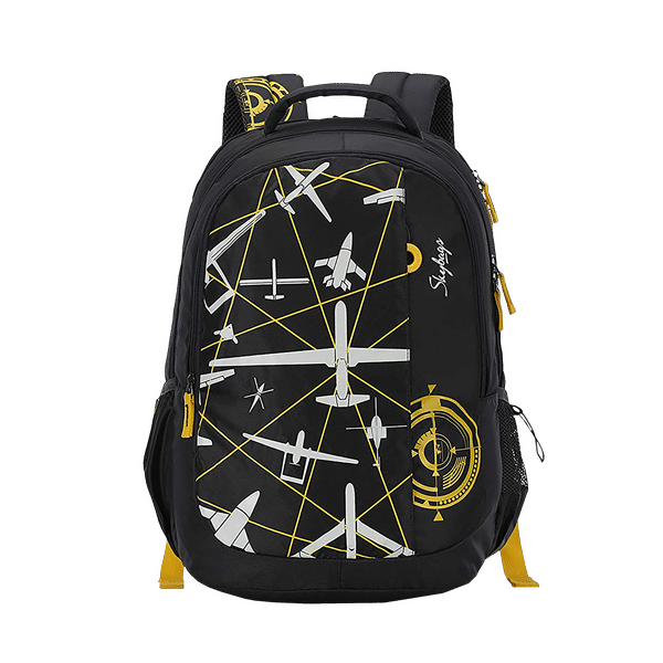 Skybags New Neon 32 Litres Polyester Backpack (3 Compartments, BPNNE17HBLK, Black)_1