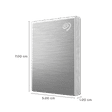 SEAGATE One Touch 1TB USB Type-C (3.0) Portable Solid State Drive (Rescue Data Recovery Services, Silver)_2