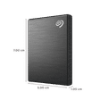 SEAGATE One Touch 1TB USB Type-C 3.0 Solid State Drive (Multi-Device Compatibility, STKG1000400, Black)_2