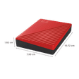 Western Digital My Passport 4TB USB 3.2 Hard Disk Drive (WDBPKJ0040BRD-WESN, Red)_2
